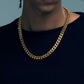 18K Gold Cuban Link Chain - 3-12mm