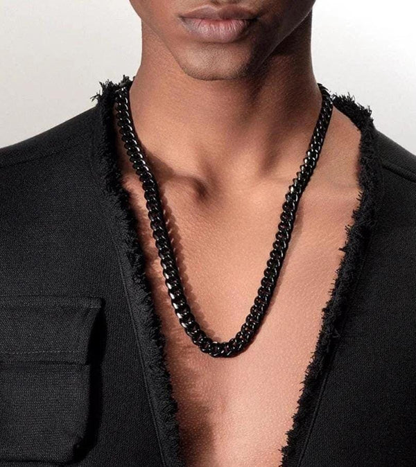 Black Cuban Link - 3-8mm