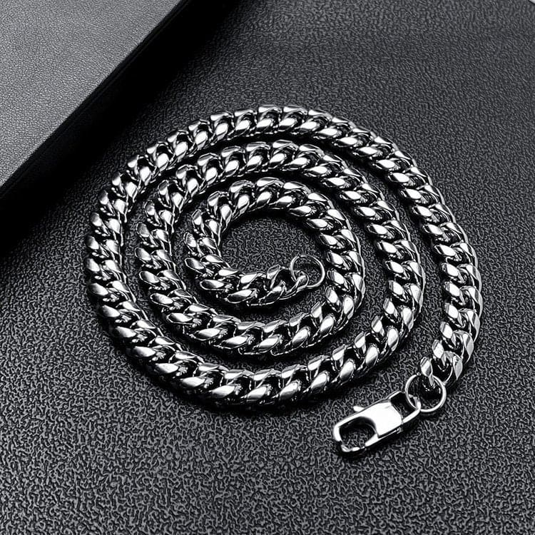 Dark Titanium Steel Cuban Link Chain - 3mm/6mm/8mm