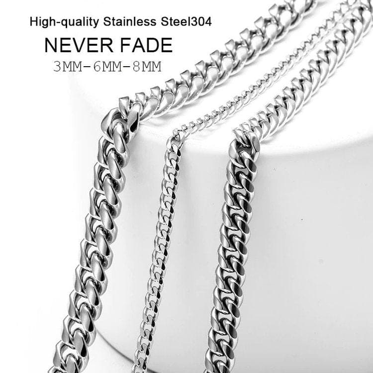 Cuban Link Chain - 3mm/6mm/8mm